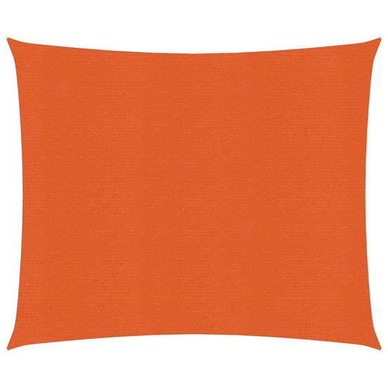 Voile toile d'ombrage parasol 160 g/m² pehd 3,6 x 3,6 m orange