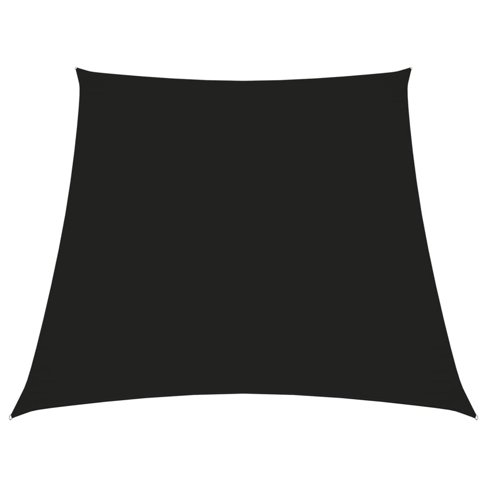 Voile toile d'ombrage parasol tissu oxford trapèze 3/4 x 3 m noir
