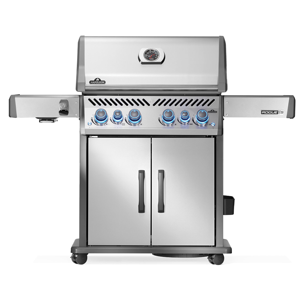 Barbecue à gaz rogue pro-s 525 + sizzle zone + brûleur arrière - inox