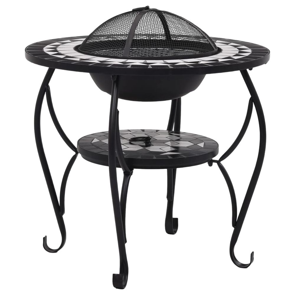 TABLE DE FOYER MOSAIQUE NOIR-(870048)