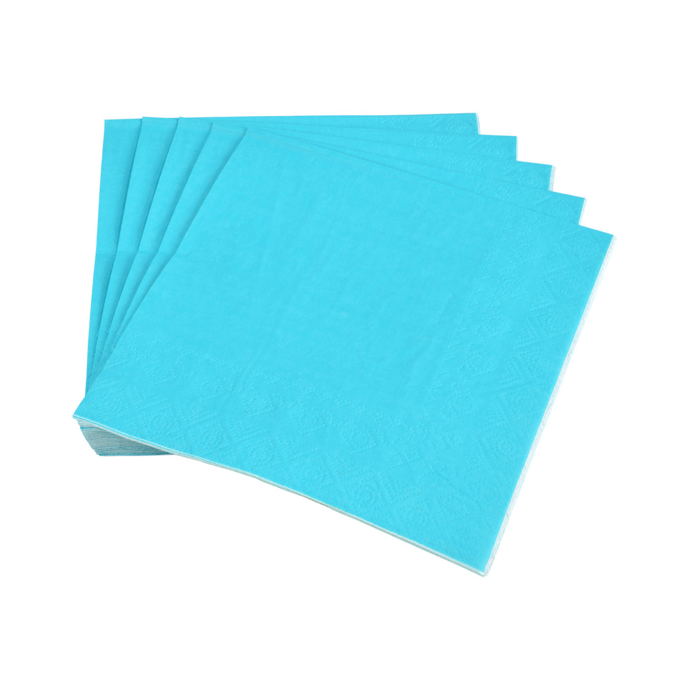Lot de 20 serviettes en papier tendance uni