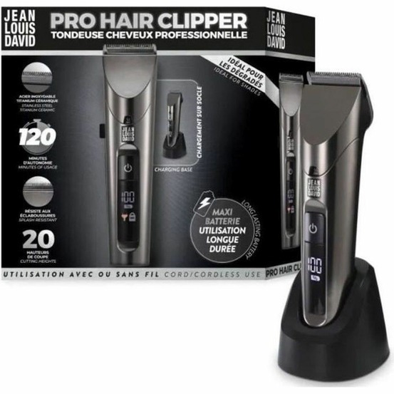 Tondeuse cheveux pro hair clipper - 20 hauteurs de coupe - batterie lithium ion - grande autonomie
