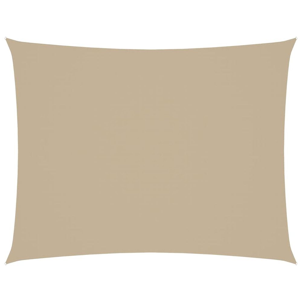 Voile de parasol tissu oxford rectangulaire 2,5x3,5 m beige