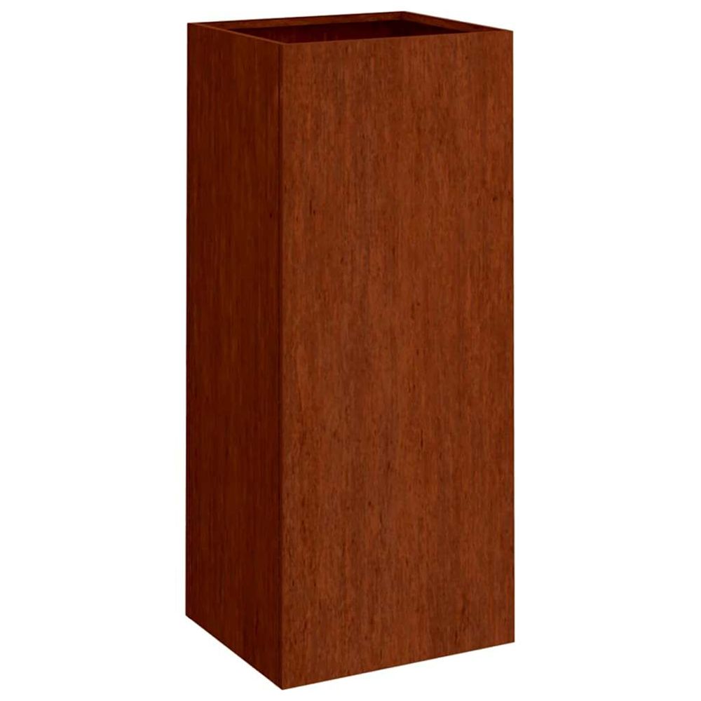 Jardinière d'extérieur 32x29x75 cm acier corten