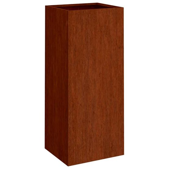 Jardinière d'extérieur 32x29x75 cm acier corten