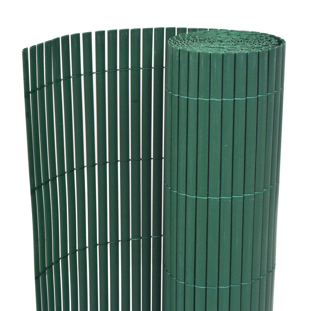 Clôture de jardin double face pvc 150x500 cm verte