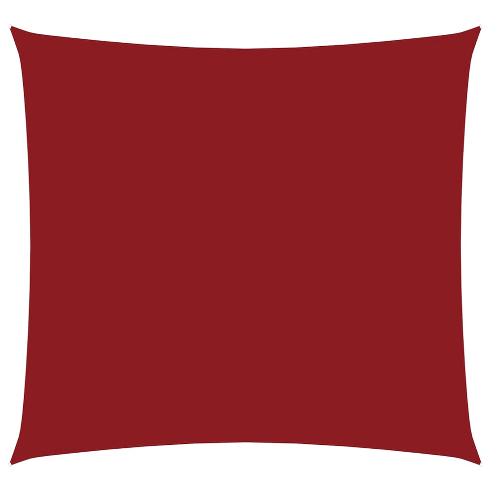 Voile de parasol tissu oxford carré 3,6x3,6 m rouge