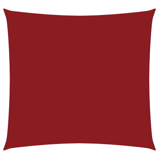 Voile de parasol tissu oxford carré 3,6x3,6 m rouge