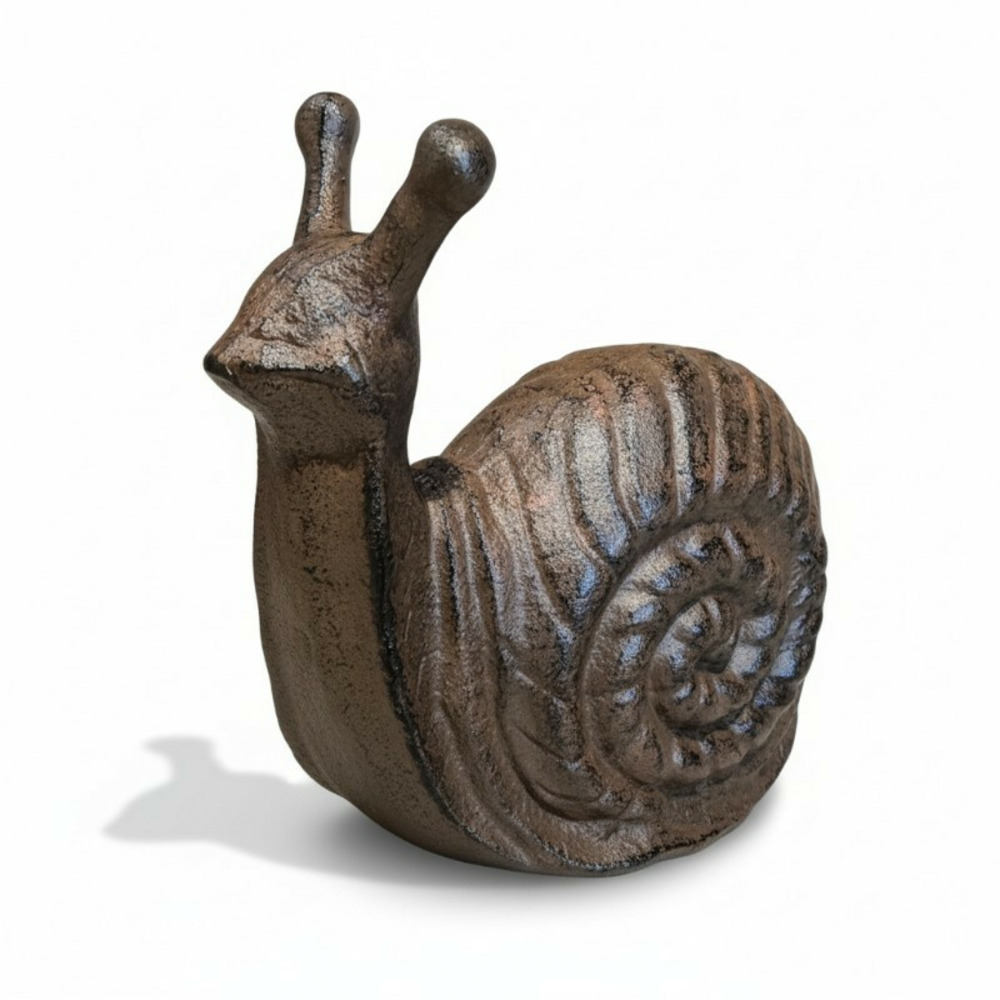 Figurine escargot en fonte 15x9x14cm