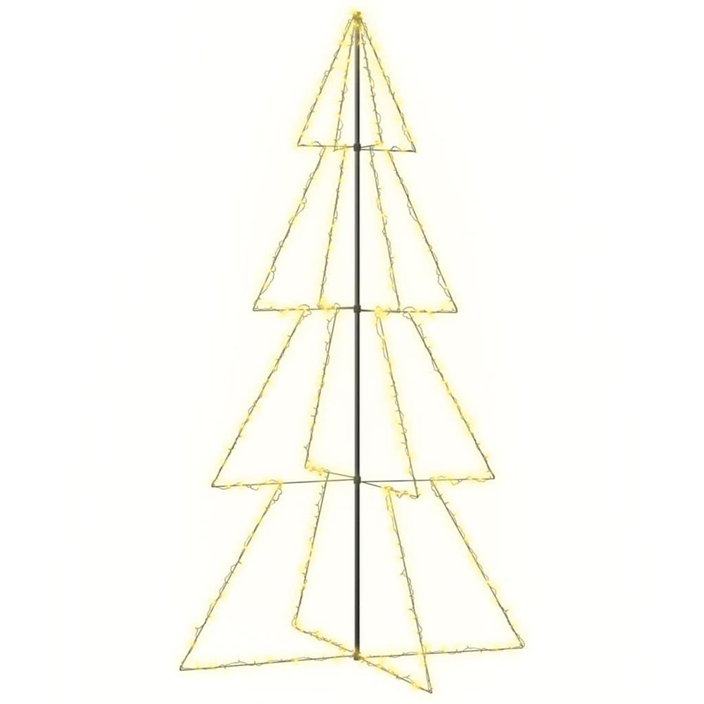 Arbre de noël cône 360 led d'intérieur/d'extérieur 143x250 cm