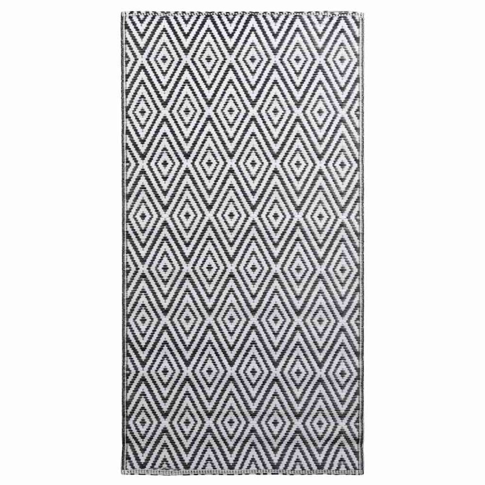 Tapis d'extérieur arakil blanc et noir 160x230 cm pp