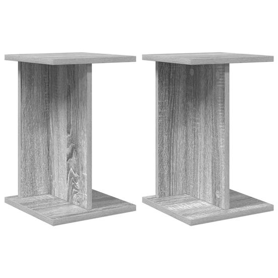 Support de plante 2 pièces sonoma gris 25 x 25,5 x 40,5 cm