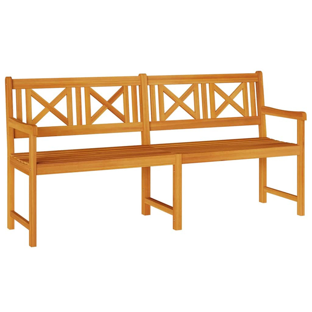 Banc de jardin marron 180 x 56 x 90 cm bois d'acacia massif