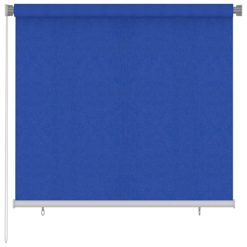 Store roulant d'extérieur 160x140 cm bleu pehd