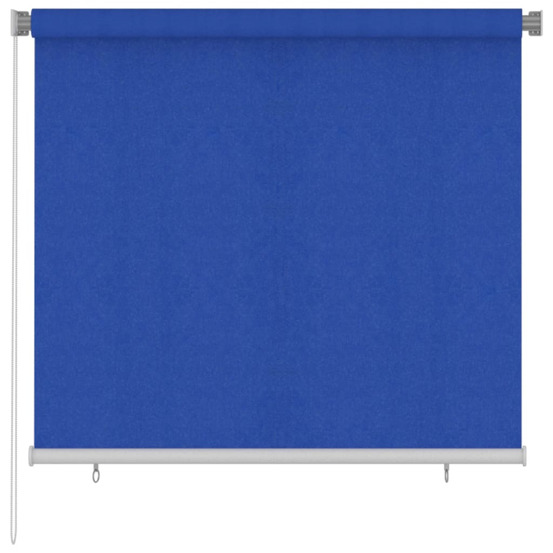 Store roulant d'extérieur 160x140 cm bleu pehd