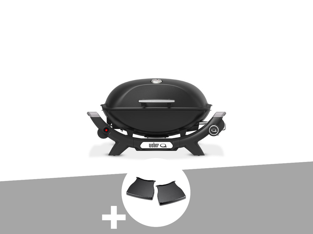 Barbecue à gaz q 2100n noir + plan de travail