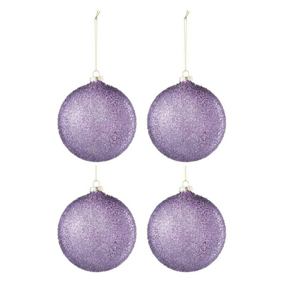 Lot de 4 boules de noël
