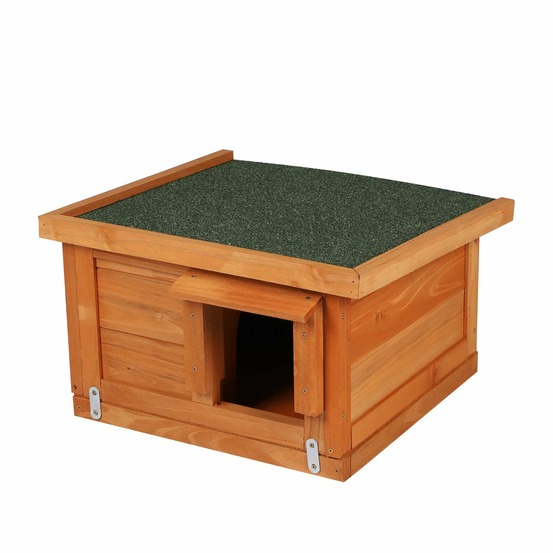 Maison à hérisson en bois naturel