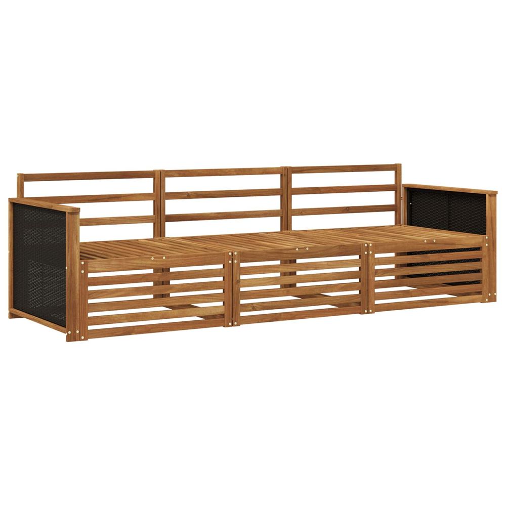 Ensemble de canapés d'extérieur 3 pc naturel