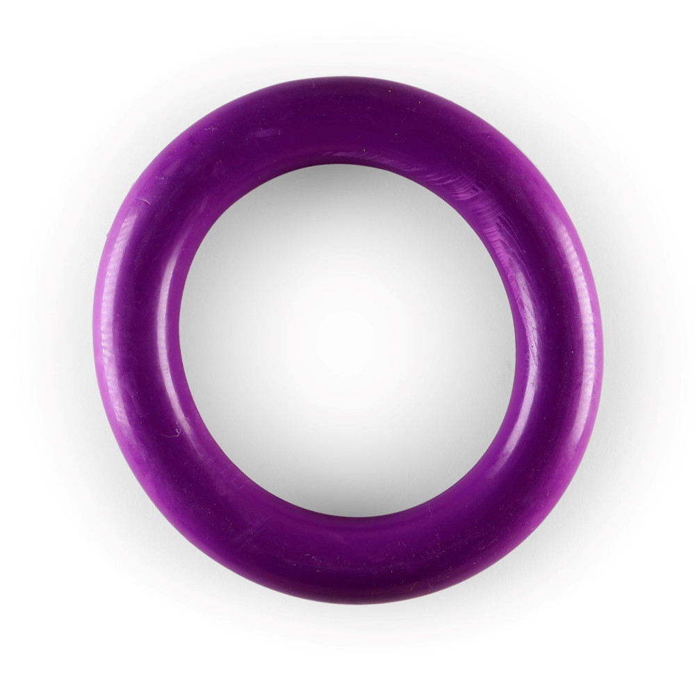 Anneau caoutchouc violet ø 15 cm jouet pour chien