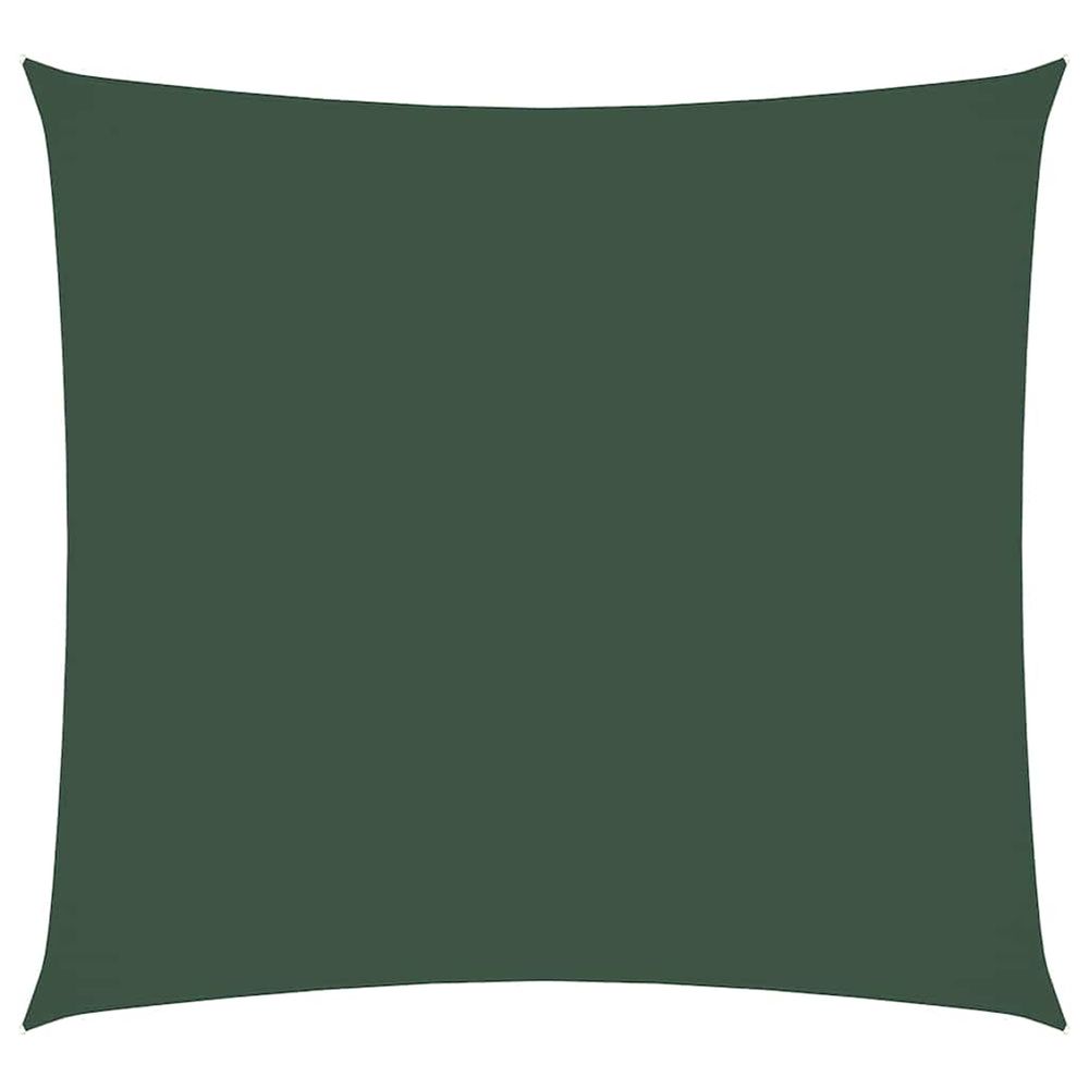 Voile de parasol tissu oxford carré 4,5x4,5 m vert foncé