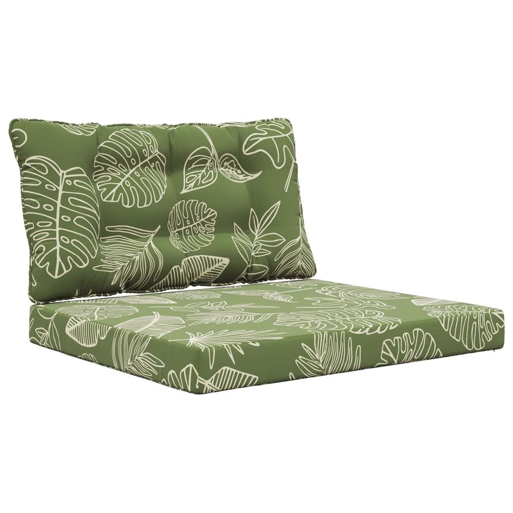 Coussin de canapé d'extérieur polyester modèle feuille