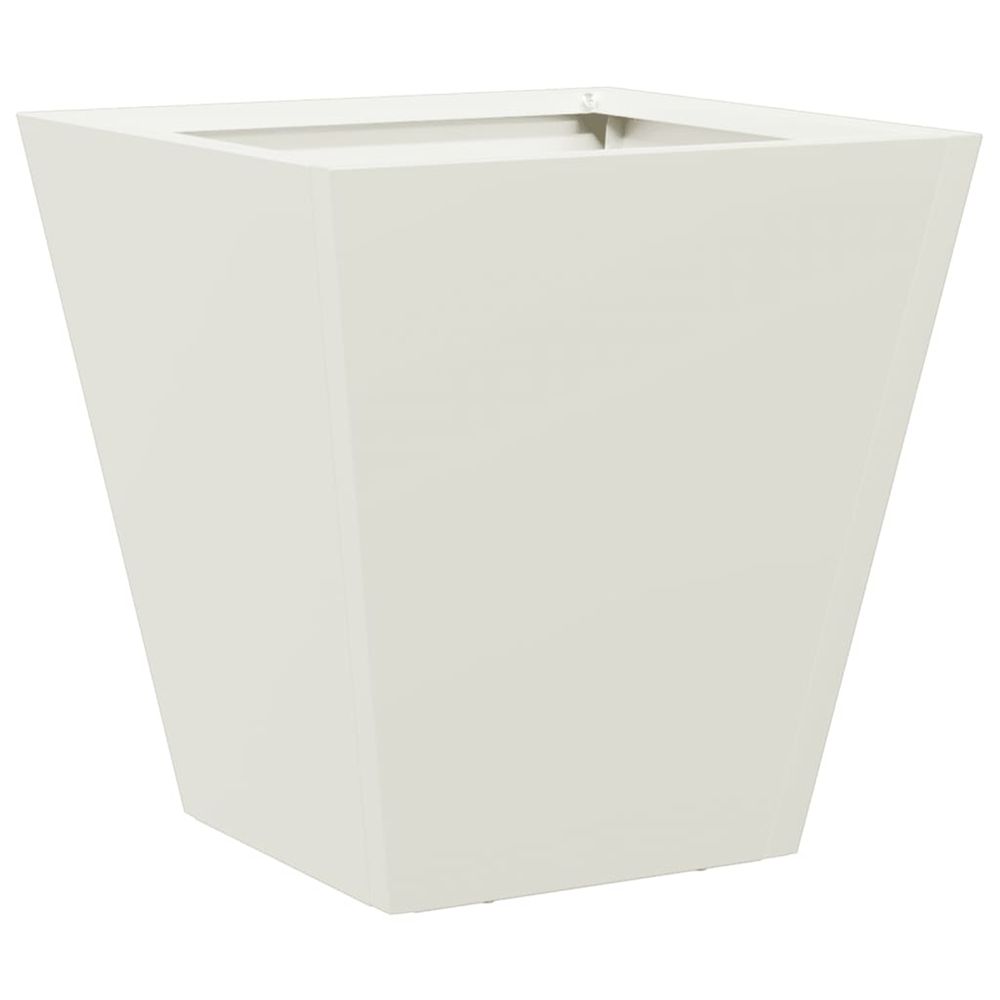 Jardinière d'extérieur blanc 30x30x30 cm acier