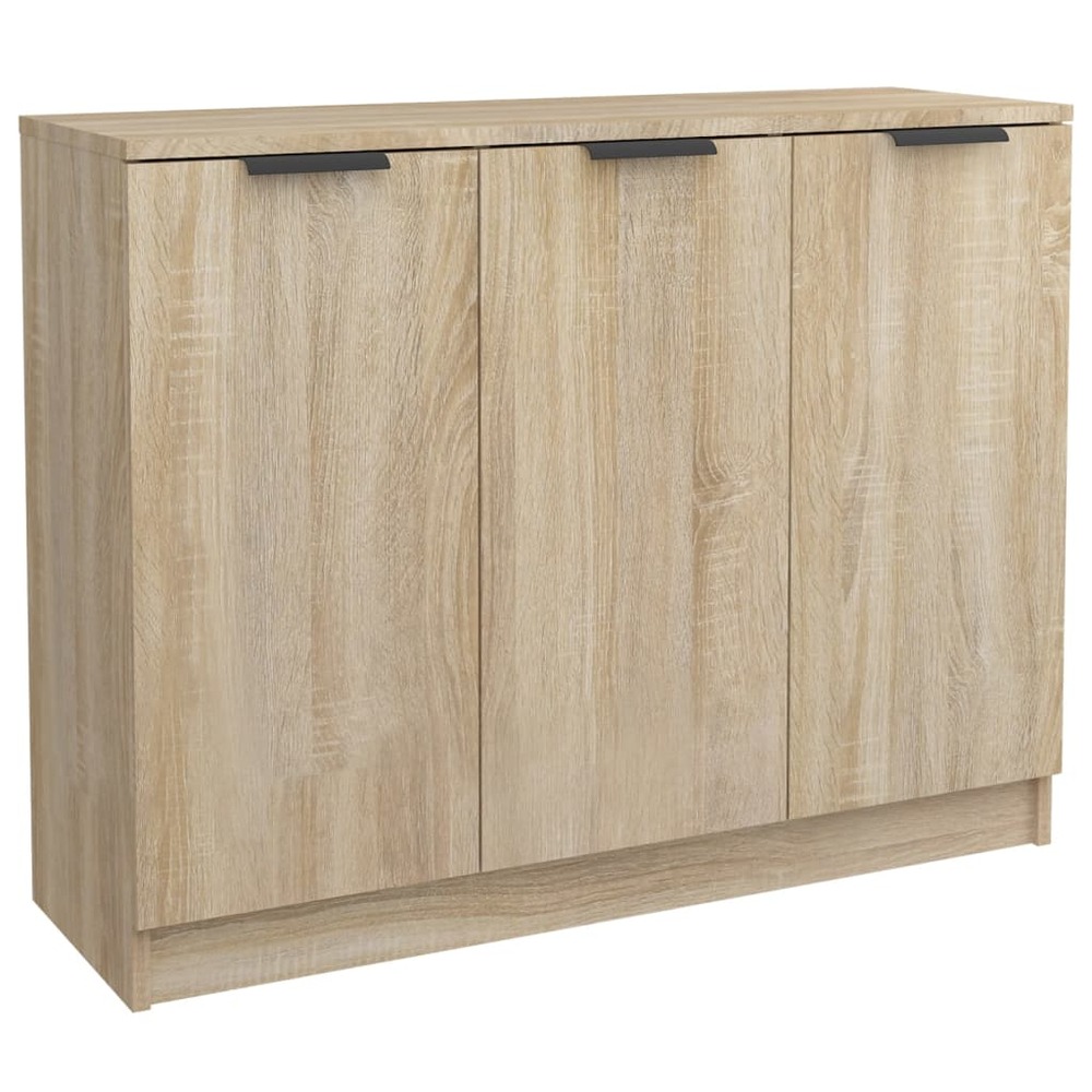 Buffet bahut commode armoire meuble de rangement organisateur cuisine salle de séjour salon sonoma 90,5 x 30 x 70 cm bois d'i