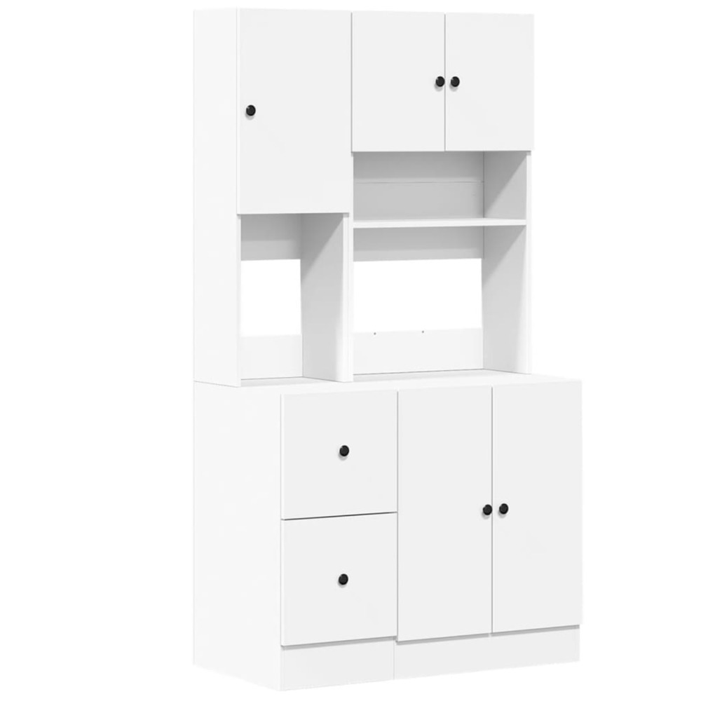 Armoire de cuisine blanc 95x50x180 cm bois d'ingénierie