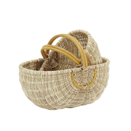 Duo de panier en rotin