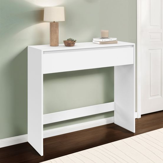 Console 1 tiroir tomi bois blanc