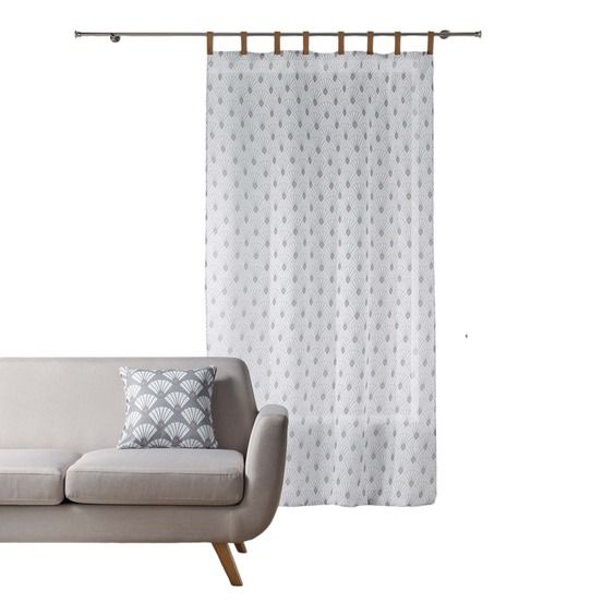 Panneau rideau voile sable collection art deco chic