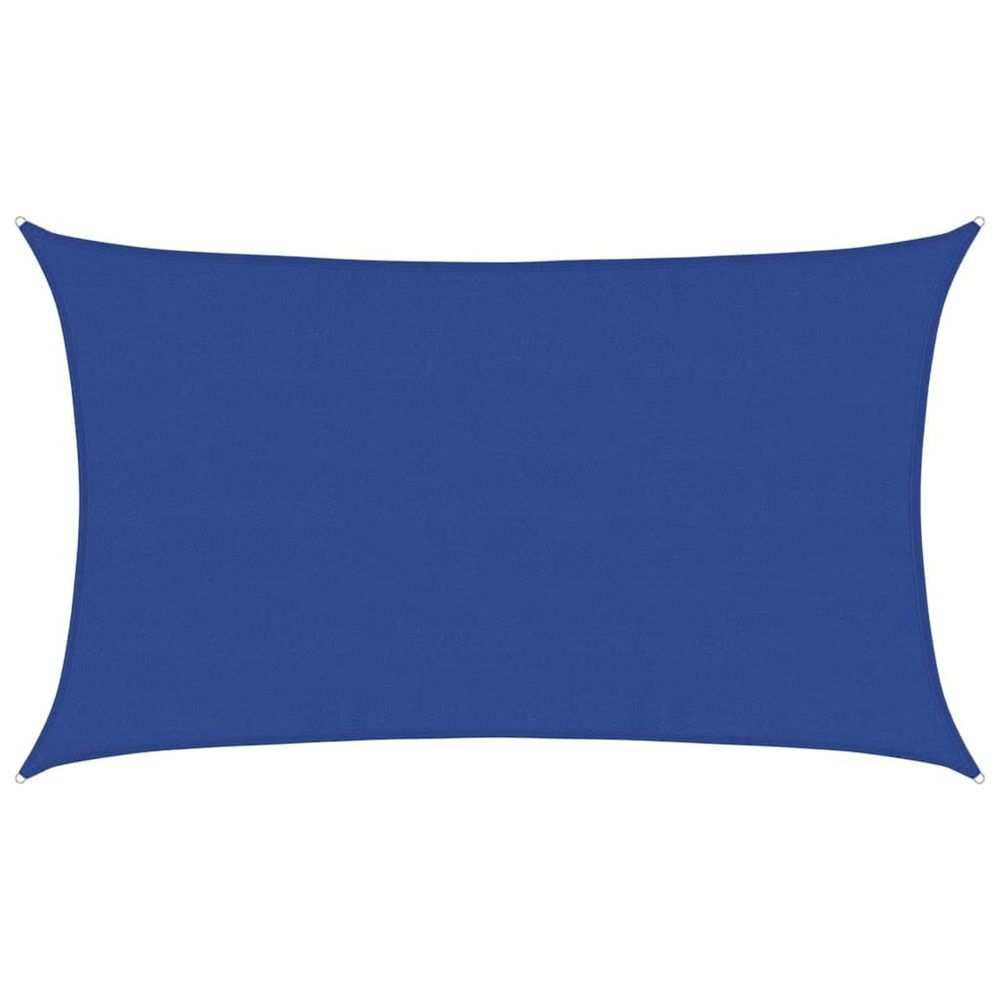 Voile d'ombrage 160 g/m² rectangulaire bleu 5x8 m pehd