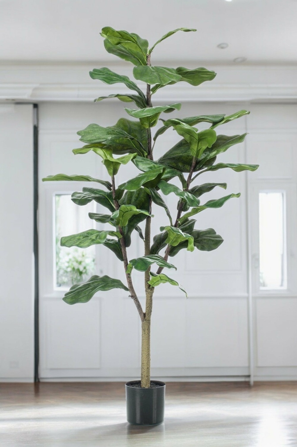 Ficus lyrata plante artificielle h125cm, ø14cm