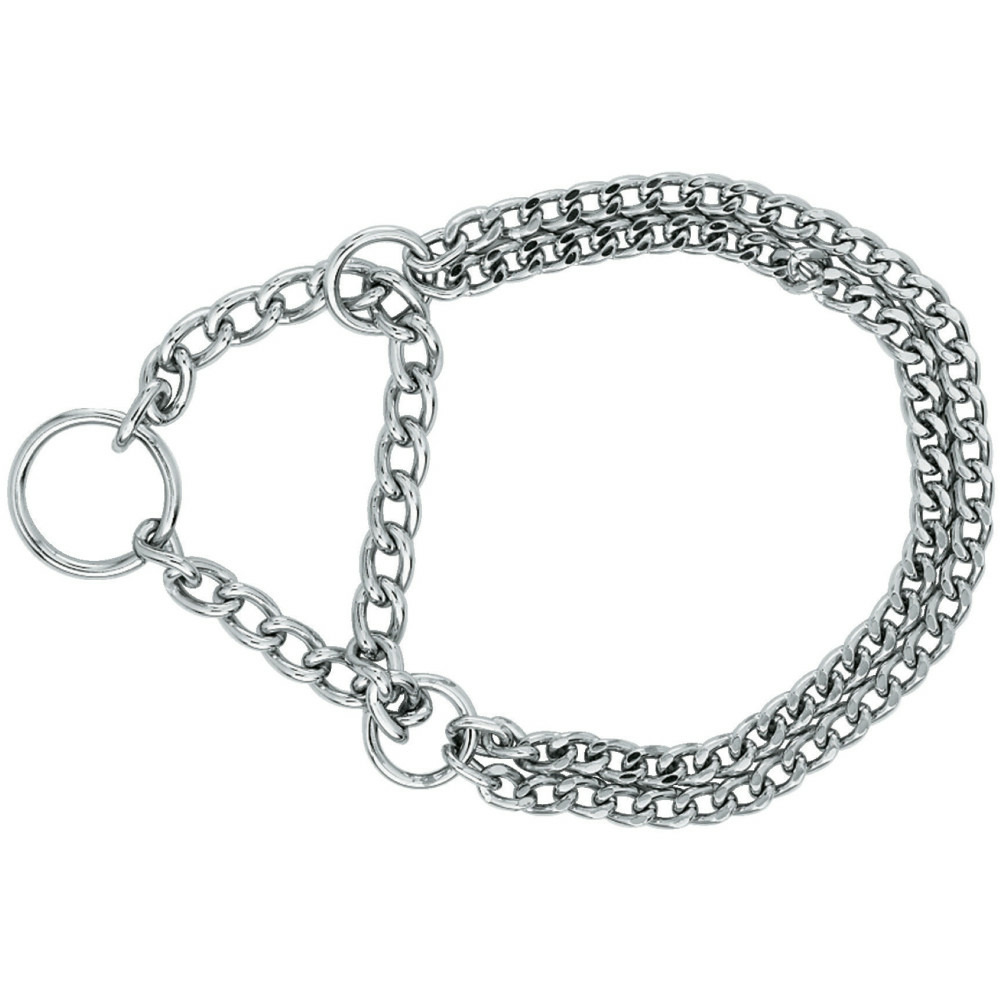 Collier éducation 55 cm 2 rangs pour chien