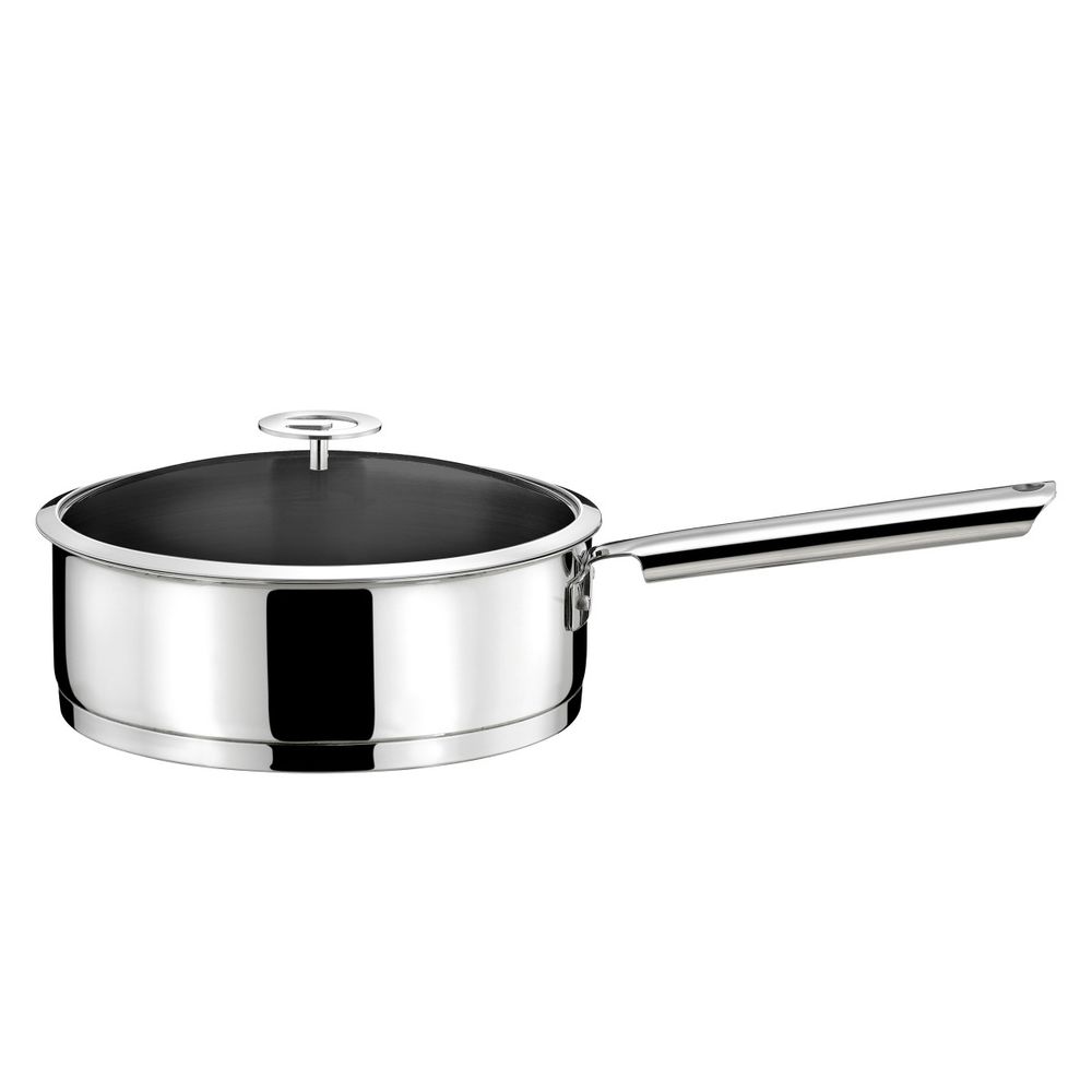 Elysée - sauteuse 24cm inox revêtue avec couvercle universel