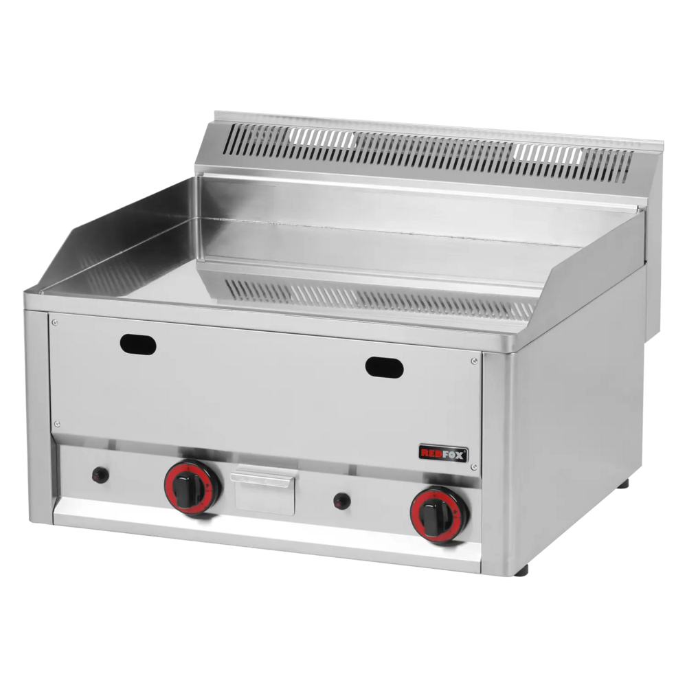 Plaque de cuisson 65x48 à gaz chromée lisse sans soubassement - fthc 60 gl - redfox