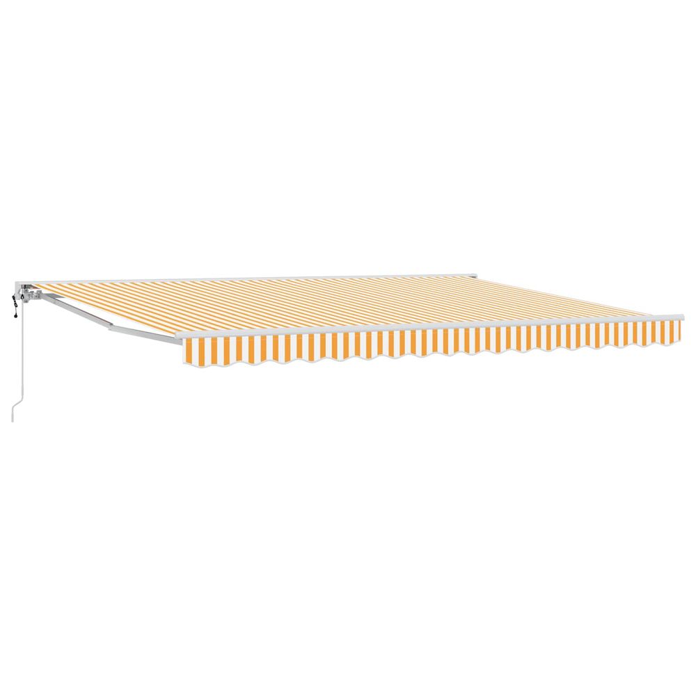 Auvent rétractable électrique jaune 4 × 3 m