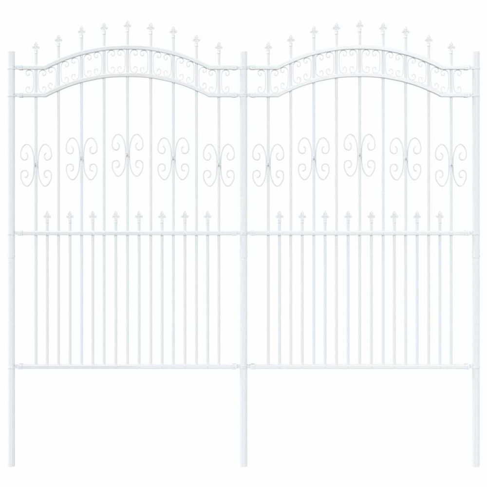 Clôture de jardin kampen 240 x 228 cm mesh blanc