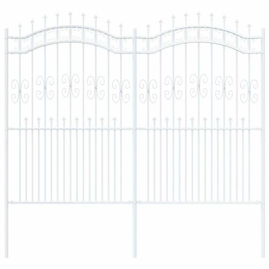 Clôture de jardin kampen 240 x 228 cm acier peint par poudre