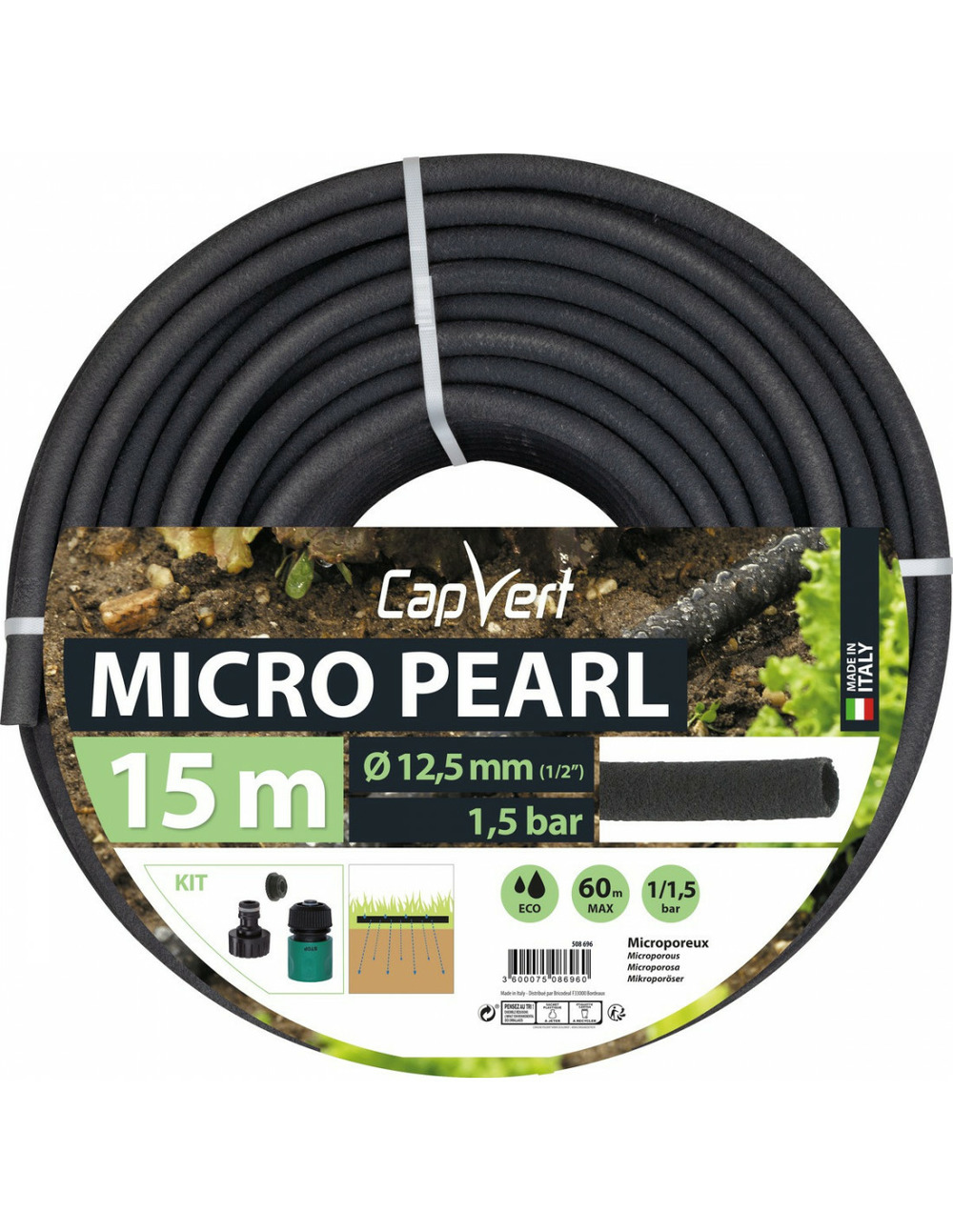Tuyau micro pearl d12 5 l 15m