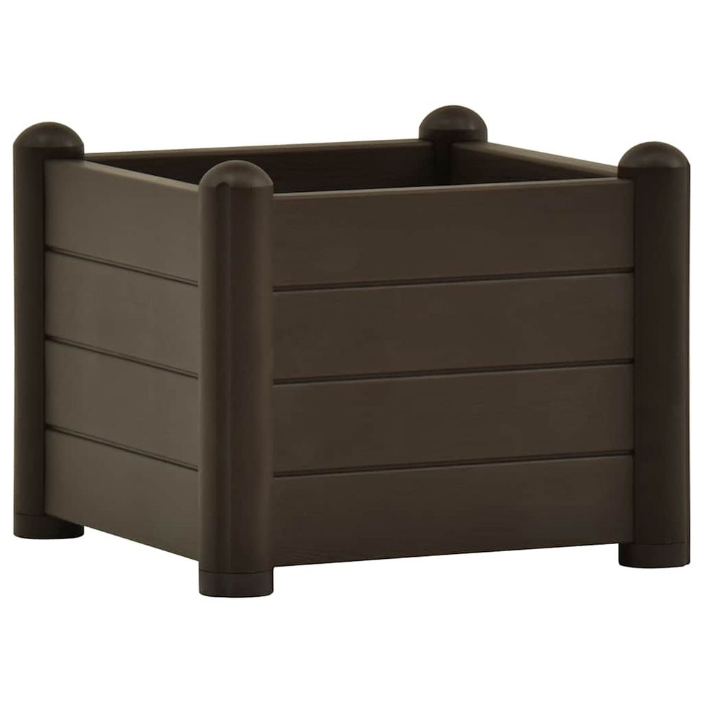Lit surélevé de jardin pp moka 43x43x35 cm