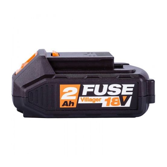 Batterie lithium ion 18 volts 2ah villager fuse