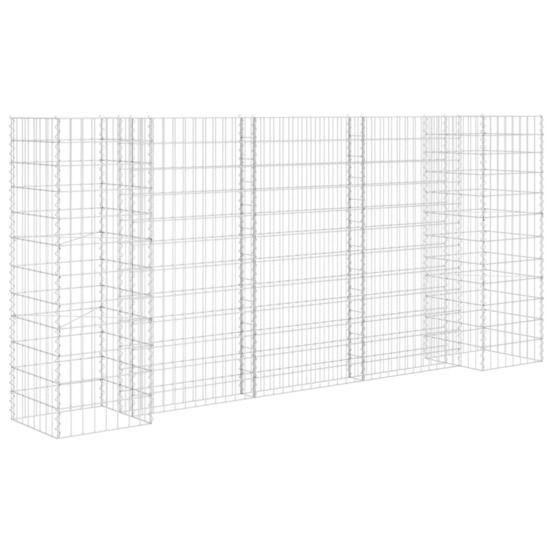 Jardinière à gabion en H Fil d'acier