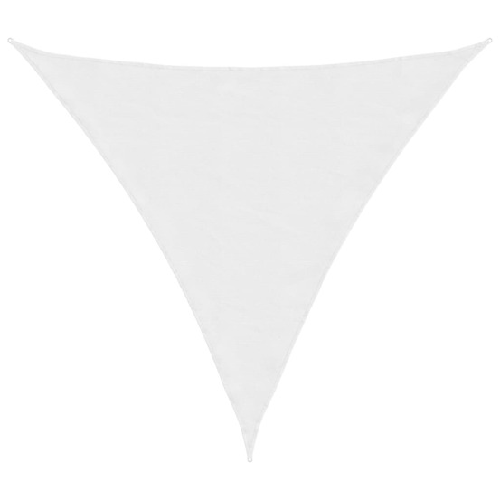 Voile de parasol tissu oxford triangulaire 4x4x4 m blanc