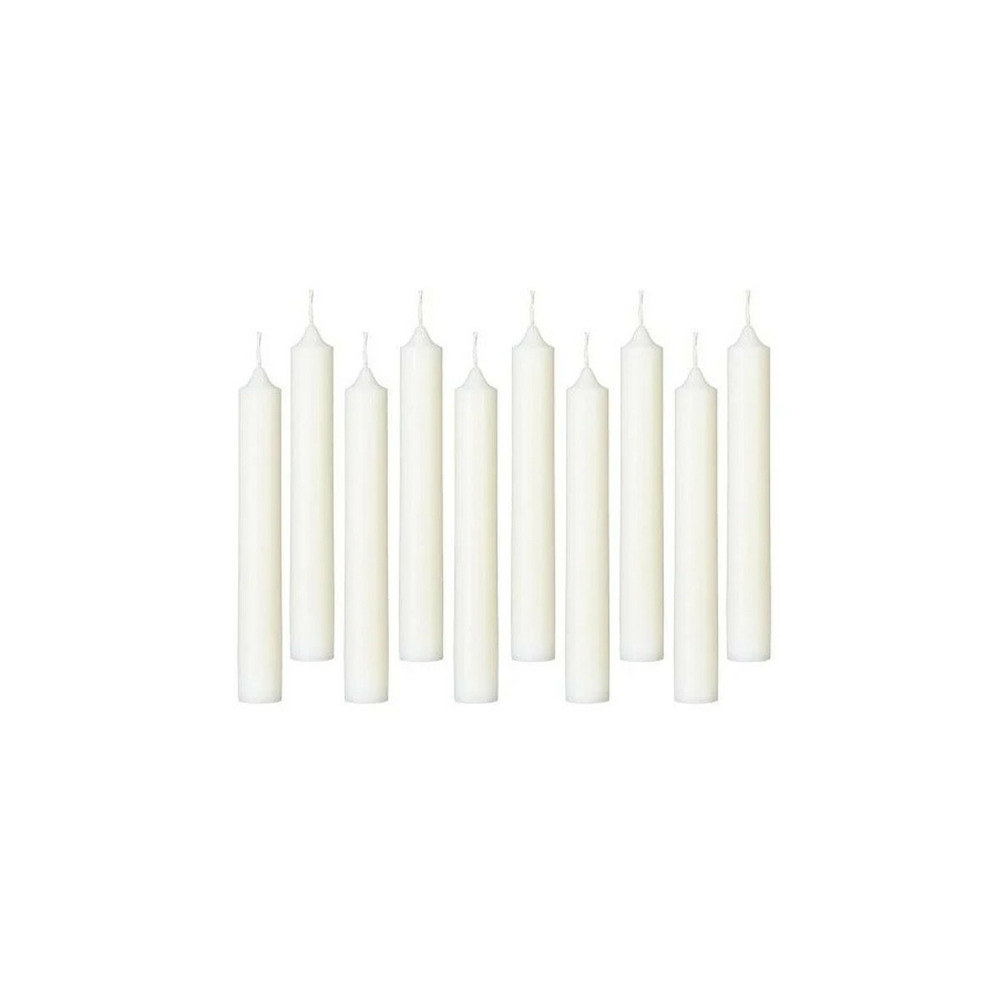 Lot de 10 bougies bâton 