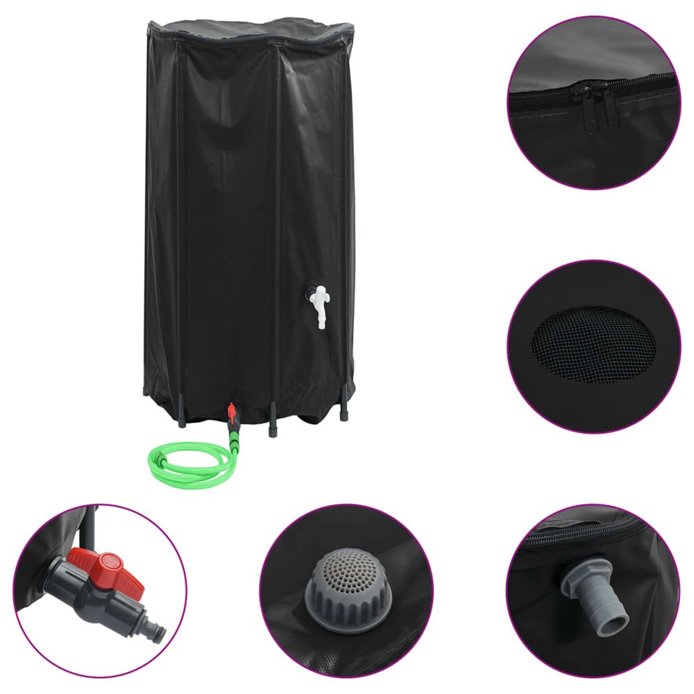 Réservoir d'eau avec robinet pliable 380 l pvc