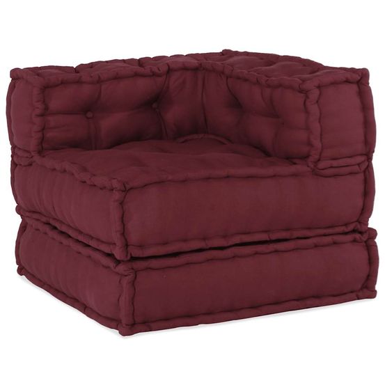 Canapé modulaire marron 70x70x54 tissu