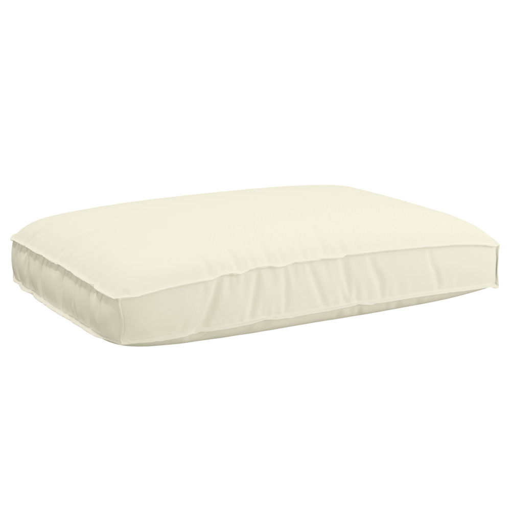 Coussin de pallet pour siège crème 120x80x12 cm tissu oxford