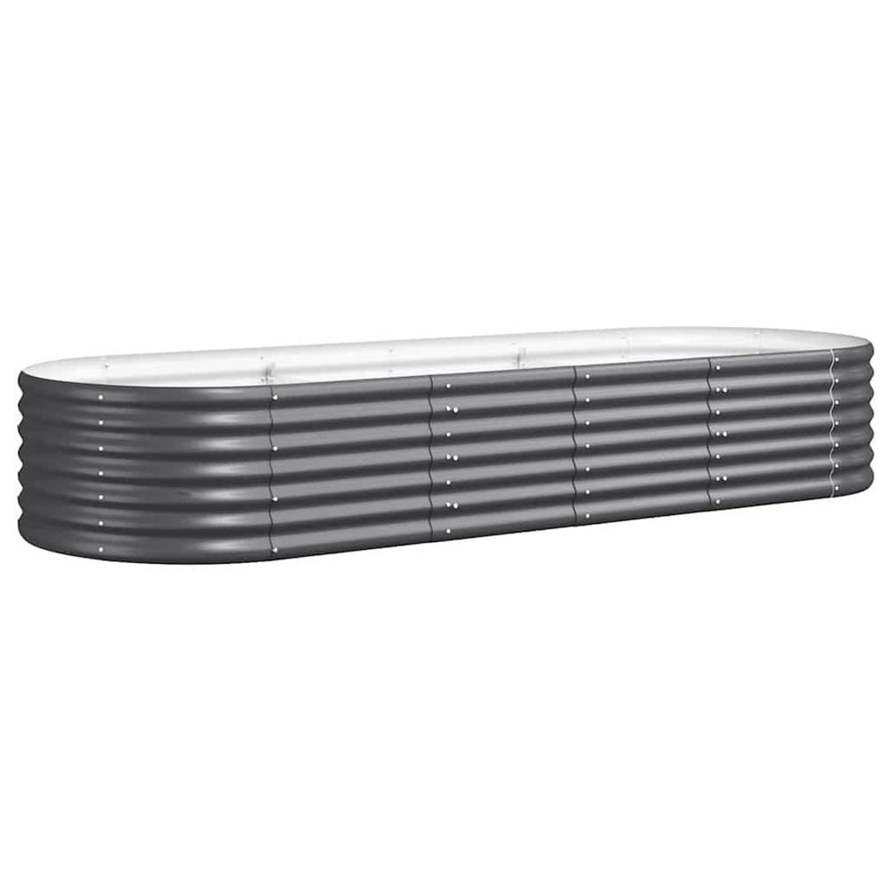 Lit surélevé de jardin acier galvanisé anthracite